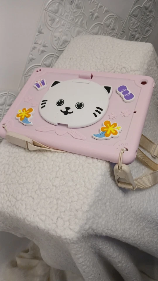 Estuche Ipad 10.9 Soporte para Gato con SOPORTE PARA LÁPICES También Correa para el Hombro Foto 4 de 4