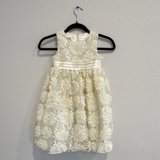 American Princess Ivory Flower Girl Dress Size 5 A40966