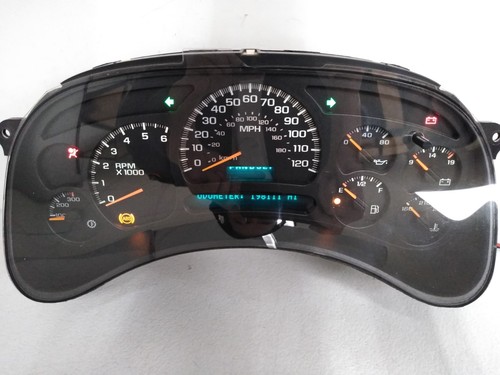 198K 15135669 Chevy 03-05 Avalanche Sierra Sierra Suburban Gauge Cluster 2500 B9 - Picture 6 of 24