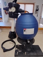 HYDROTOOLS Swimline 12" Sand Filter Tank with Valve and Stand Model No 71225