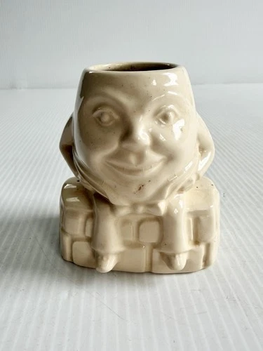 Vintage McCoy Ceramic Pottery Humpty Dumpty USA Cream Planter Nursery Rhyme Egg