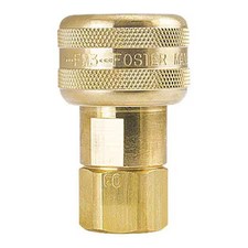 Foster Fm3003 Automatic Socket Coupling,  1/4 In X 1/4 In Fpt, Brass,  3 Series