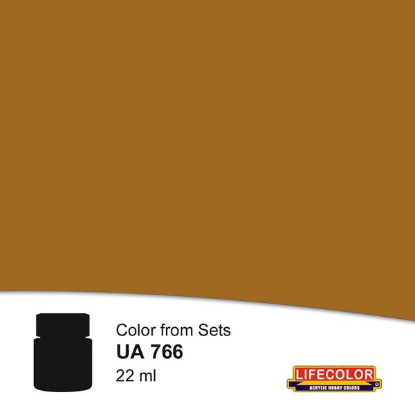 Lifecolor Leather Yellow-Ochre Tone 22Ml Acryl Farbe Lifecolor / LCUA766-image