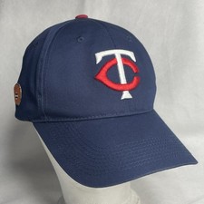 Minnesota Twins Baseball Cap Adjustable Strapback Hat Blue TC Twin City Team MLB
