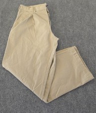 George Beige Pleated Business Casual Pants Mens 40 x 32