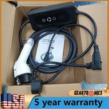 16A Portable EV Charger ElectricCar Charging Cable NEMA 6-20 EVSE 110V-220V NEW
