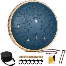 Tongue Drum 12 Zoll 15 Töne - Professionelle...