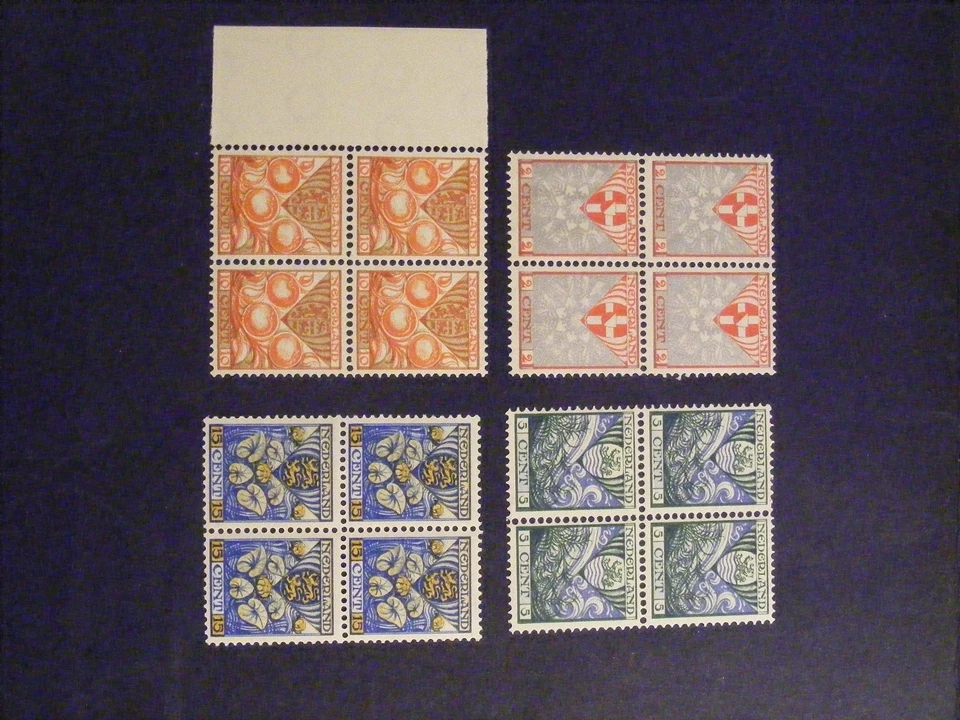 PAYS-BAS Série sur la Jeunesse de 1926 BANDE DE 4 TIMBRES neufs** - Photo 2/4