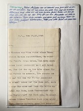 Feldpost Ostfront 1943 Uffz. Schaden maschinenschriftl. Abmarsch zum Osten
