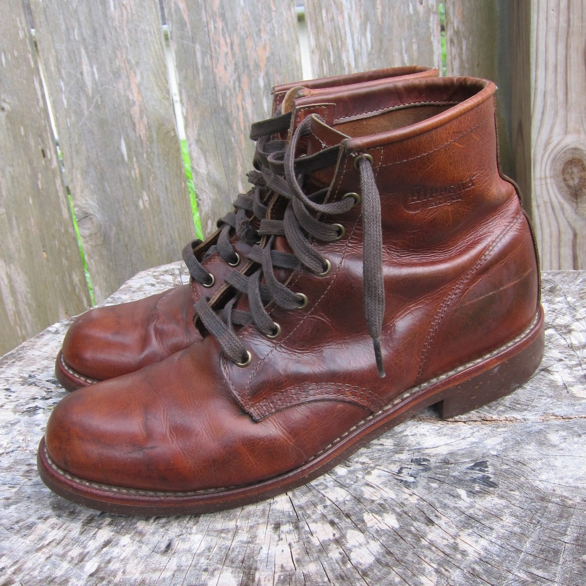 Chippewa Aldrich Boots Mens Brown Round Toe Service Utility