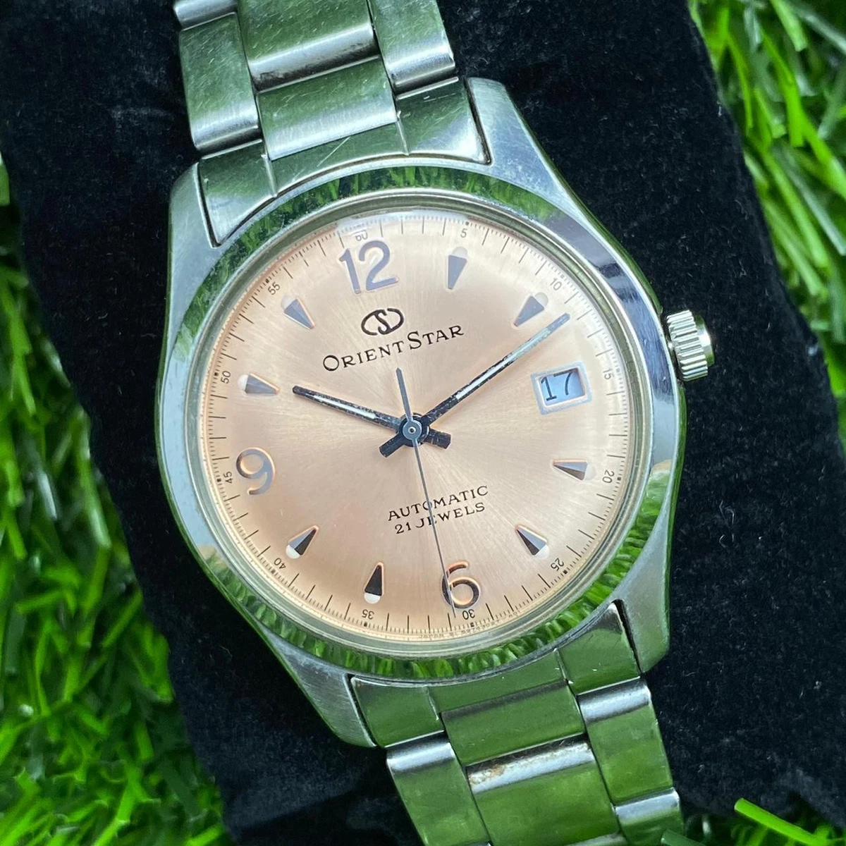 Rare Orient Star Explorer Salmon Dial Pink Automatic 597302-70
