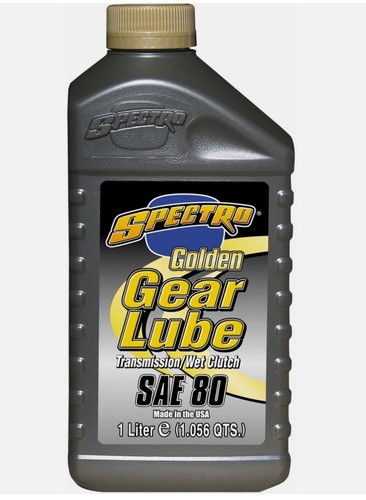 NEW 2 bottles Spectro Golden Gear Lube Trans/Wet Clutch SAE 80, GSCGL80 *