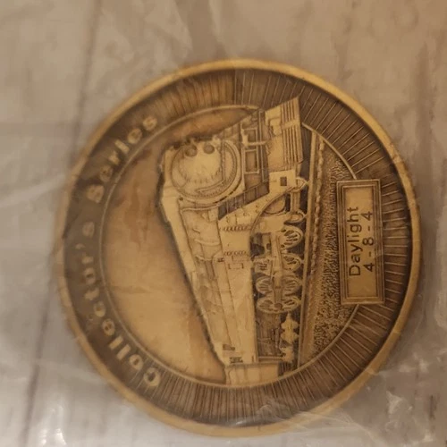 DAYLIGHT 4-8-4 RAILROAD TRAIN LOCOMOTIVE DREAM BUILD SERIES BRONZE COIN Q11