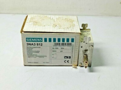 Siemens 3NA3 812 Fuse Ac 600V 100Ka 32A - 3pc lot