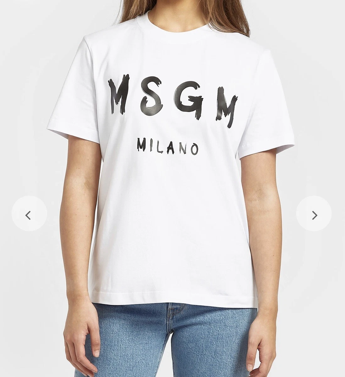 MSGM, MILANO, Womens T-SHIRT, White, UK L, New, RRP £95 | eBay