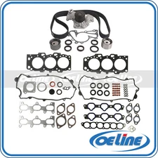 Fit 01-03 Hyundai Santa Fe Kia 2.7L Head Gasket Set Timing Belt Kit Water Pump