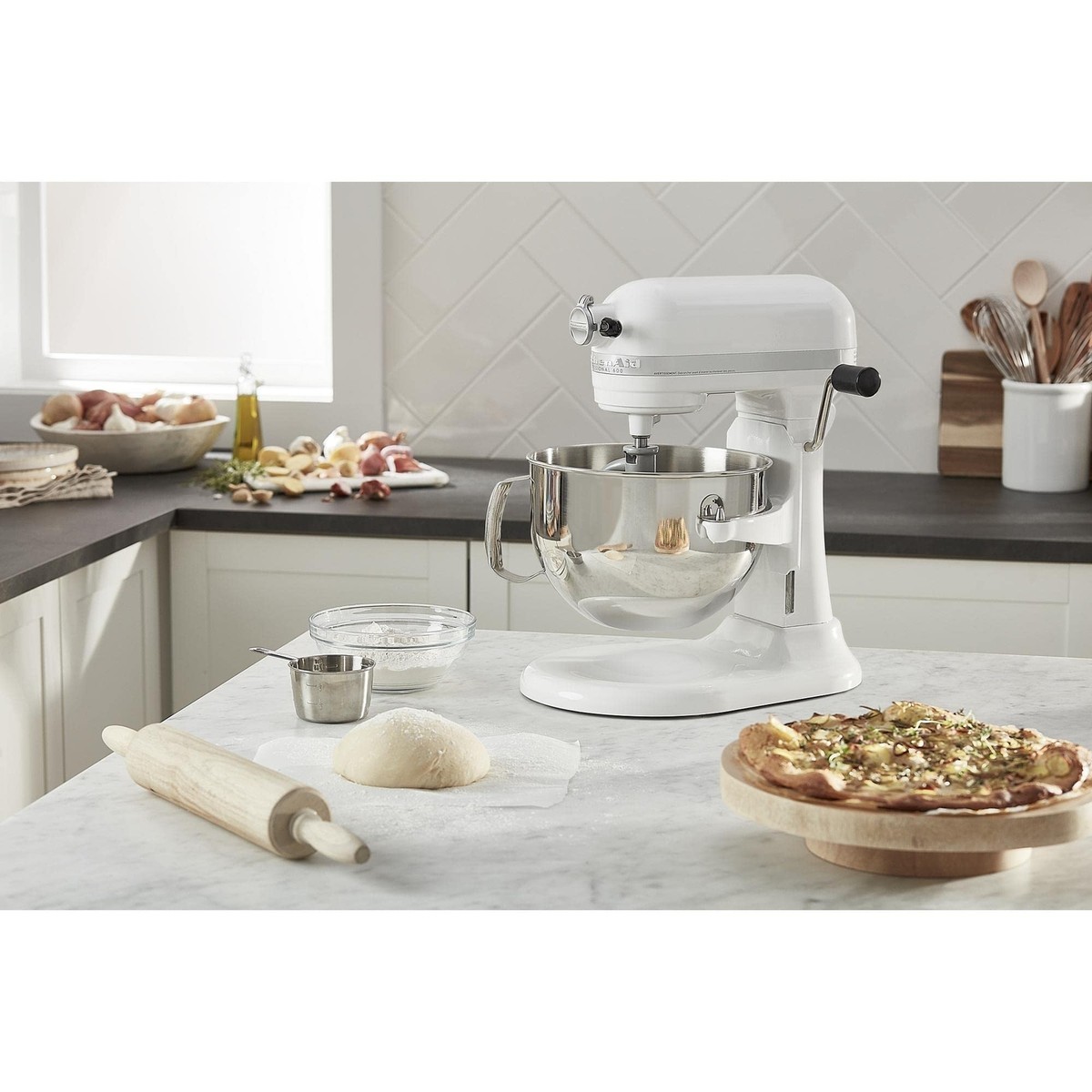 KitchenAid KP26M1XWH 6 Qt. Professional 600 Series Bowl-Lift Stand