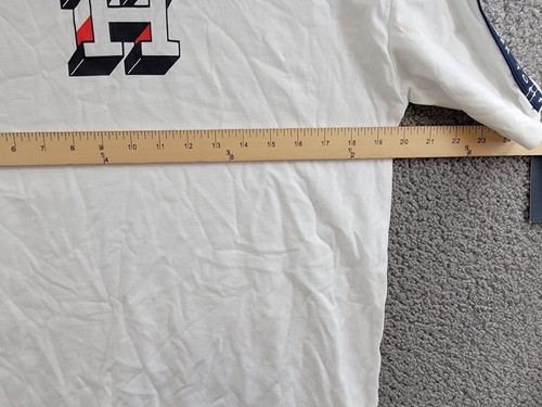 Tommy Hilfiger H-Block Short-Sleeve T-Shirt Boys L 14/16 Fresh White Pullover - Picture 6 of 14