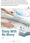 Hos lux linens Twin Waterproof mattress pad