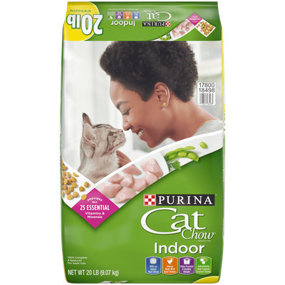 Dry Cat Food Healthy Weight Hairball Indoor Whole Grain Chicken Natural 20 Lb