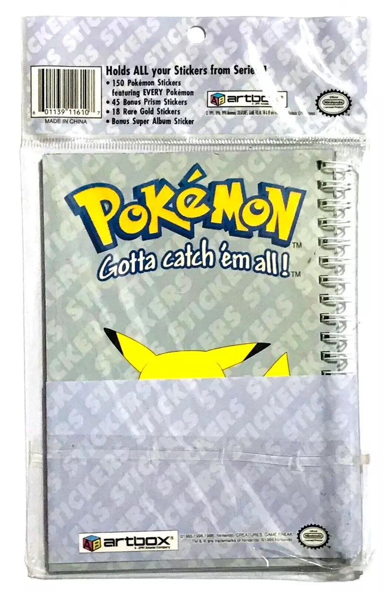 VINTAGE ARTBOX POKEMON STICKERS SUPER COLLECTION ALBUM SERIES 1