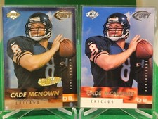 (2) 1999 Edge Fury GOLD Ingot + Base CADE MCNOWN #187 Rookie Cards