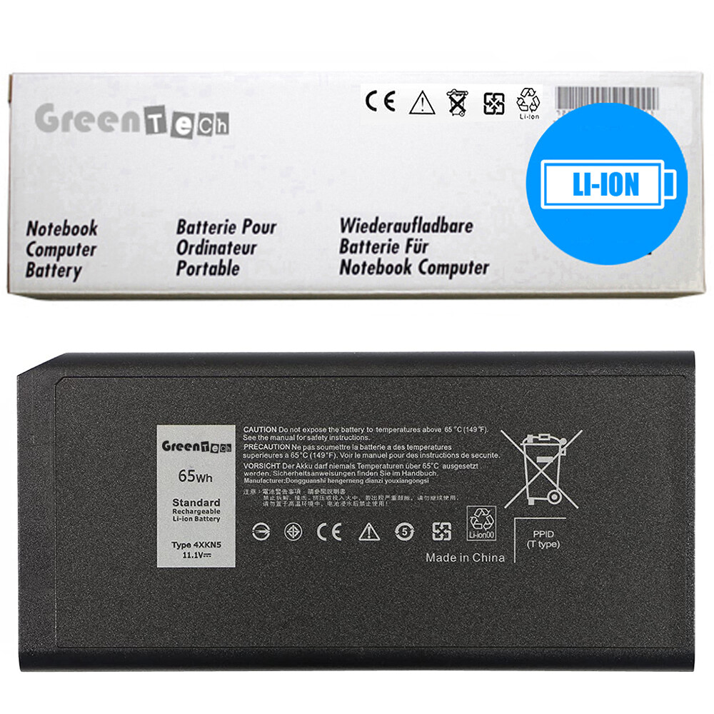 GREENTECH 4XKN5 BATTERY FOR LATITUDE 5404 5414 7404 7414 65WHR