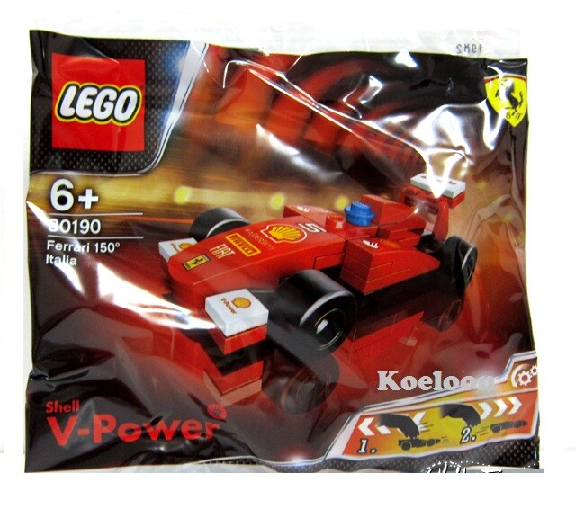 LEGO Shell V-Power Ferrari Polybags Set of 7 (30190 to 30196) Car