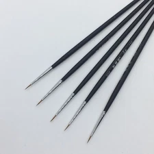 XDT#120 Liner Artist Paint Art Brush 5pc #000 Kolinsky Watercolor Nail Acrylic