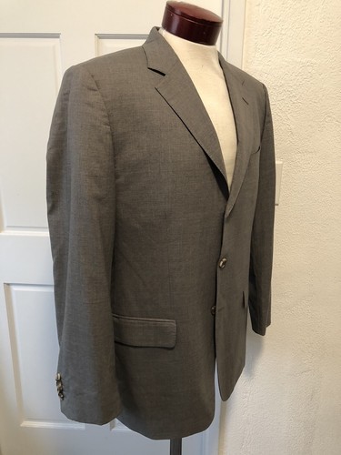 BOSS Hugo Boss Selection Portman/ Tower Gray Suit 42R 34X32 Super 150 Wool J625 - Picture 3 of 23