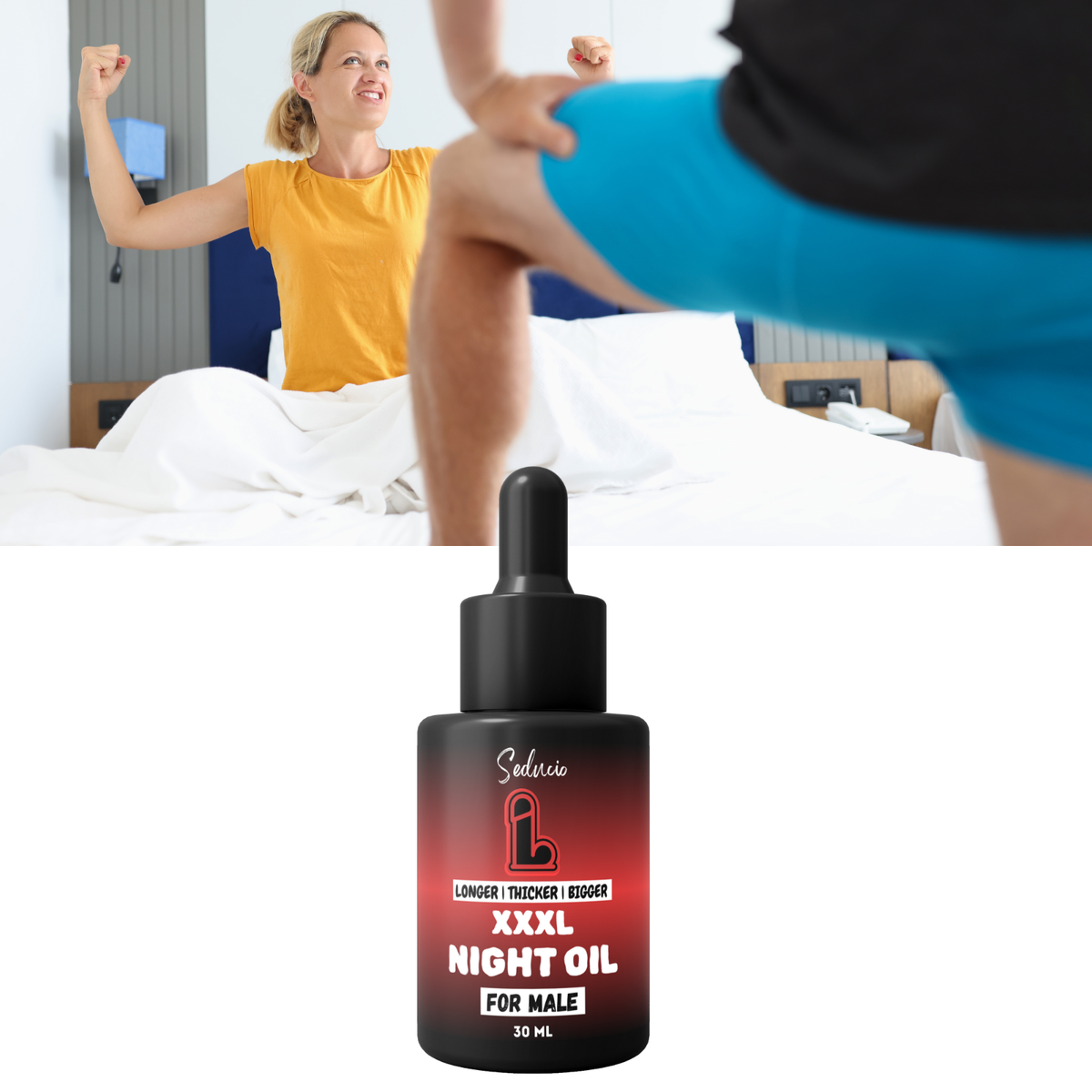 Huile De Croissance Herbal XXXL Gain 14+ Pouces - 30ml - Neuf - Livraison Incluse