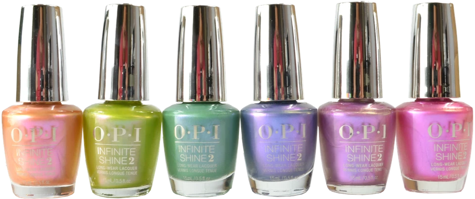 OPI Infinite Shine Lacquer Nail Polish 15ml - Hidden Prism Collection 6pcs