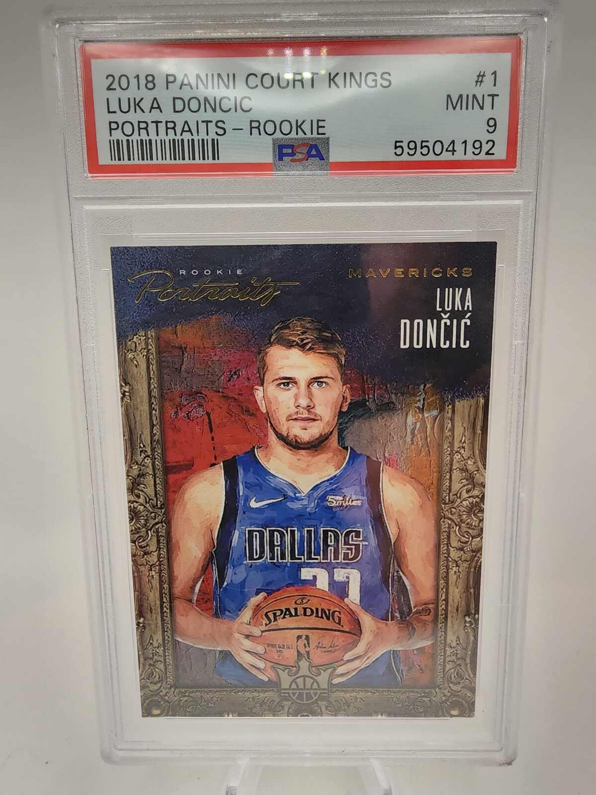 2018-19 Panini Court Kings Luka Doncic Portraits - Rookie  #129/199 PSA 9 Mint!!