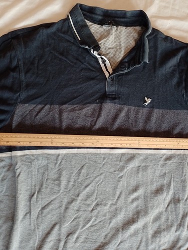Men's Polo Shirt George Size 2xl Short Sleeves Grey 26577 - Picture 9 of 12