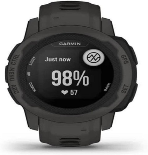 Reloj inteligente Garmin Instinct 2S resistente GPS monitor de frecuencia cardíaca pequeño - grafito - Imagen 6 de 9