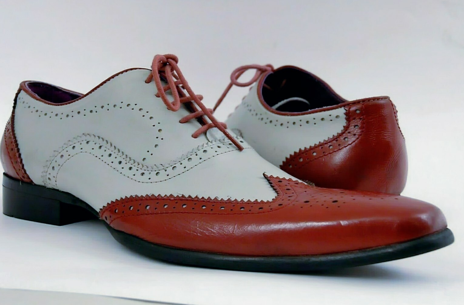 GUCINARI Men's Shoes Derby Brogue Lace 