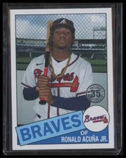 2020 Topps Update #85TB-7 Ronald Acuña Jr. 1985 Topps Baseball 35th Anniversary