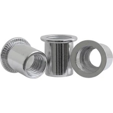 Renegade Industrial Aluminium Rivet Nuts M10 Thread Inserts - 25 Pack - RIANR-M1