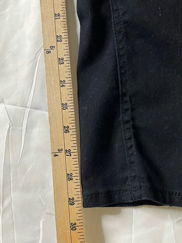 Oh Baby by Motherhood Straight Jeans Maternity L Black Stretch Secret Fit Belly - Image 4 of 4