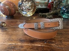 Douglas Magnus James Reid Style Sterling Silver Belt Buckle 33-35-1.25     