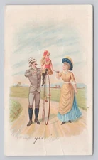 Victorian Trade Card Girl Riding High Wheel Bicycle Arbuckle Ariosa Coffee