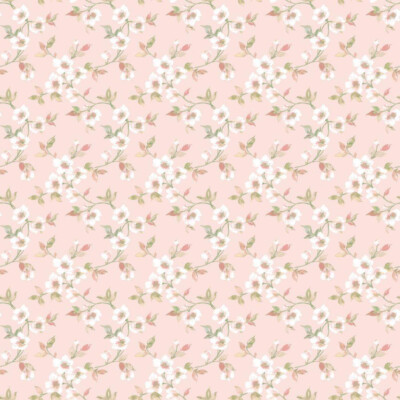 G78487 - Secret Garden Anenome Mini Pink choke, green Galerie Wallpaper