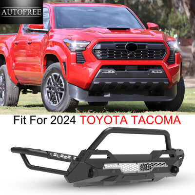 Steel Front Bumper For 2024-2026 TOYOTA TACOMA 4 IN 1 Heavy Duty w/ Winch plate