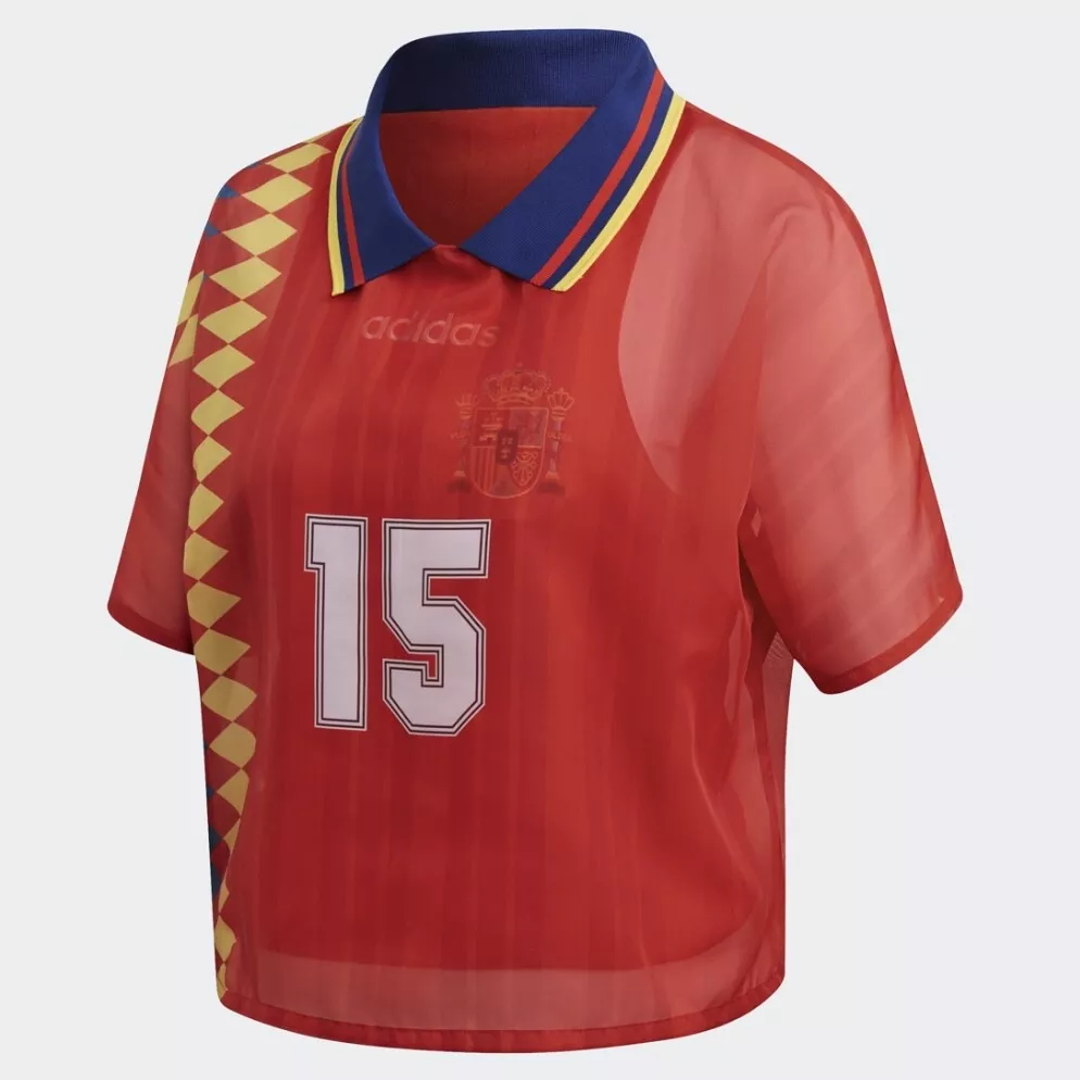 Adidas Spain Football Kit Soccer Layer Tee Size US Small 2018 World cup