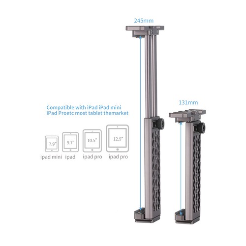 NICEYRIG Tripod Support Tablet Mounts Holder for iPad Pro Air iPad mini MediaPad - 第 7/12 張圖片
