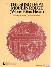THE SONG FROM MOULIN ROUGE WHERE IS YOUR HEART SHEET MUSIC PIANO/VOCAL RARE NEW