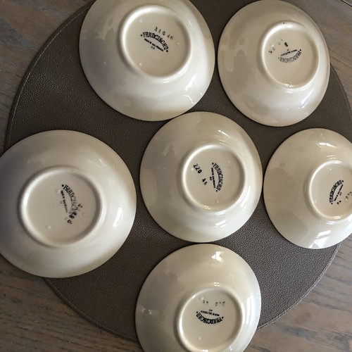 Set of Unused Franciscan Ivy 6 Fruit/Dessert Bowls 5.5” Vintage California - Picture 2 of 3