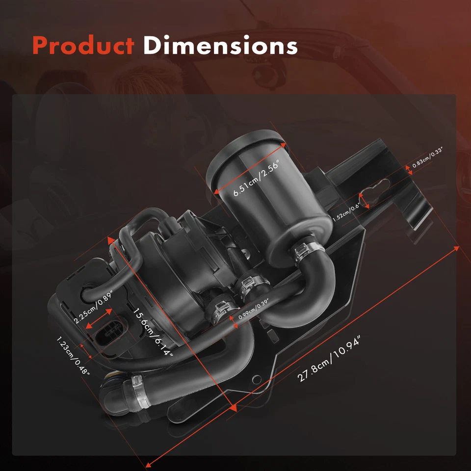 Bomba de detección de fugas de vapor de combustible para Volkswagen Golf City 2007 Jetta 99-04 3 hojas Foto 2 de 4