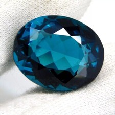 High Lustrous Natural Blue Grandidierite 38 Ct Oval Cut Certified Gemstone