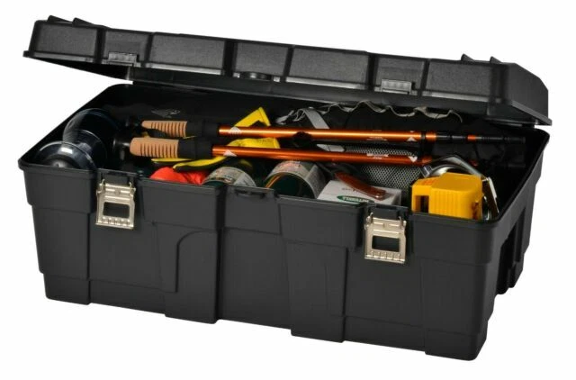 Black Large Plastic Home Storage Boxes